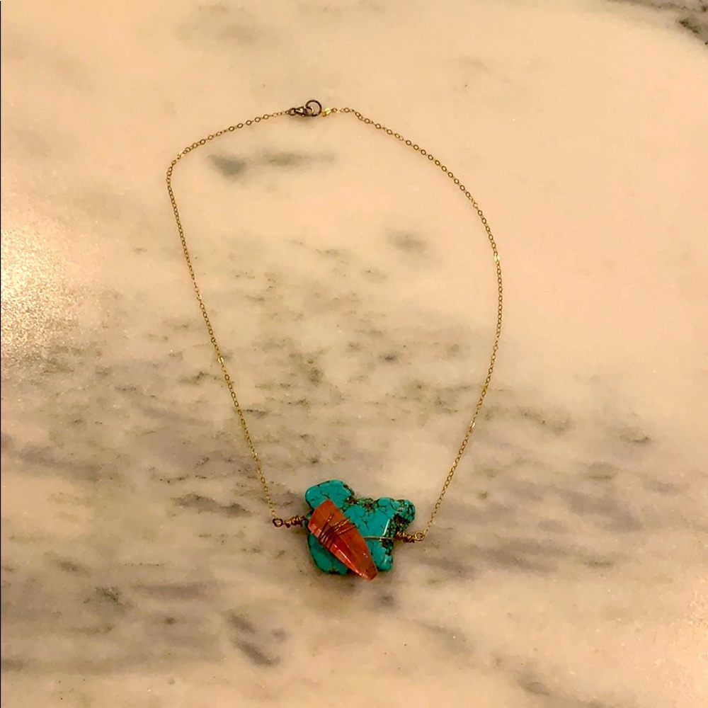 one of a kind stone necklace (choker)